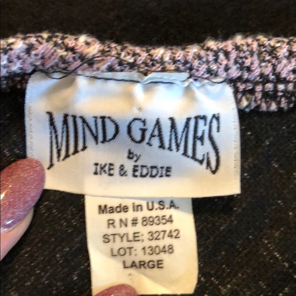 Pink and black mini skirt with black ribbon trim - Picture 5 of 5